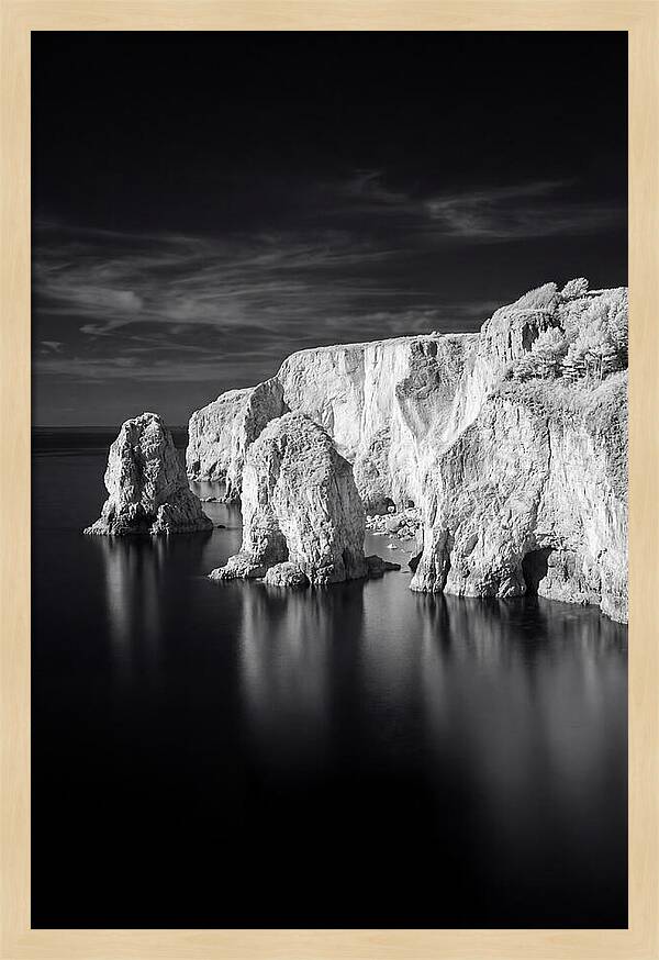 Faraglioni Sea Stacks In Monochrome