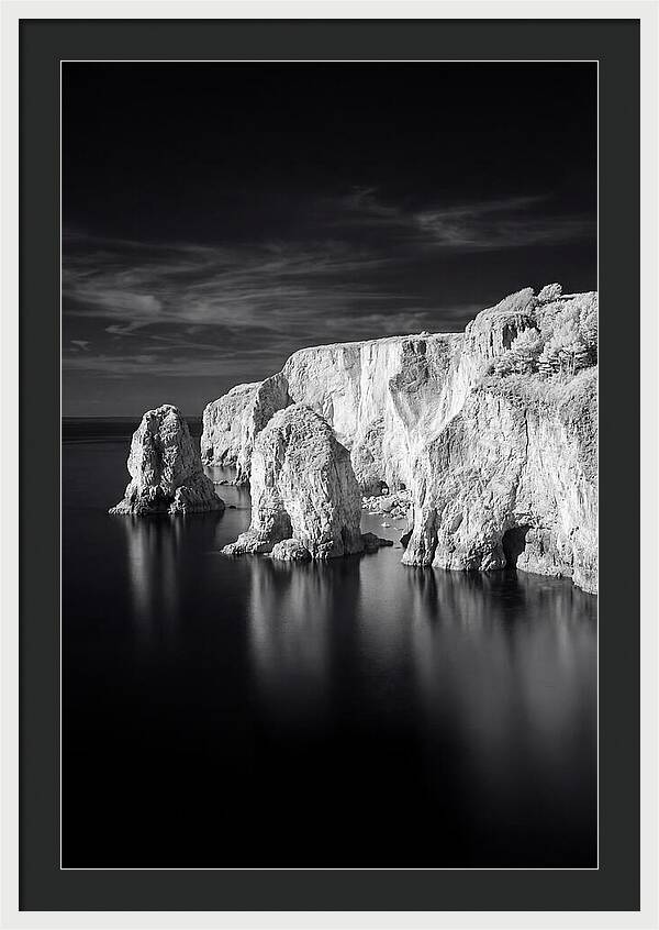Faraglioni Sea Stacks In Monochrome