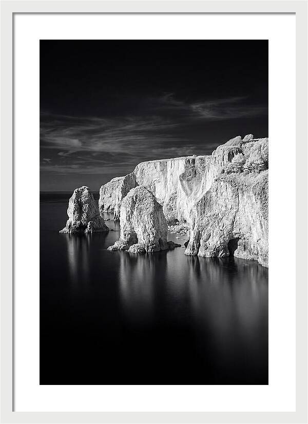 Faraglioni Sea Stacks In Monochrome