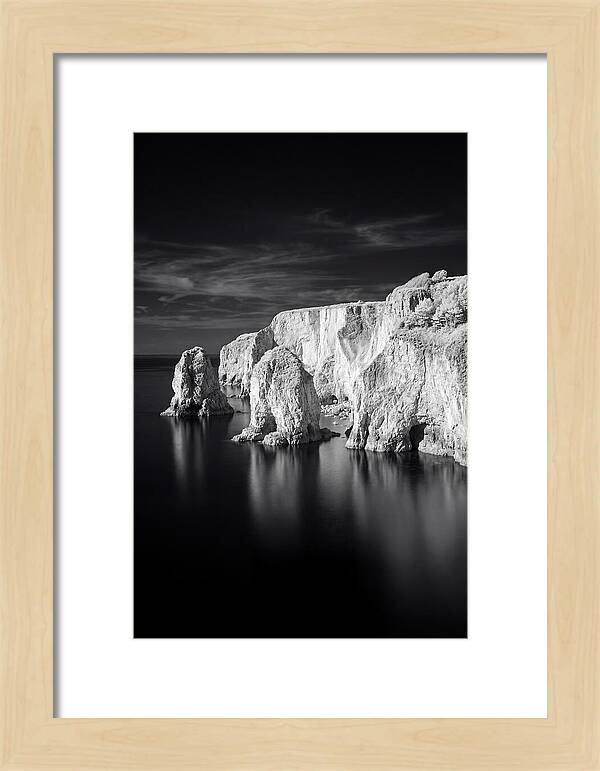 Faraglioni Sea Stacks In Monochrome