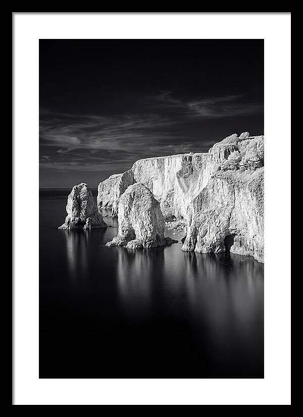 Faraglioni Sea Stacks In Monochrome