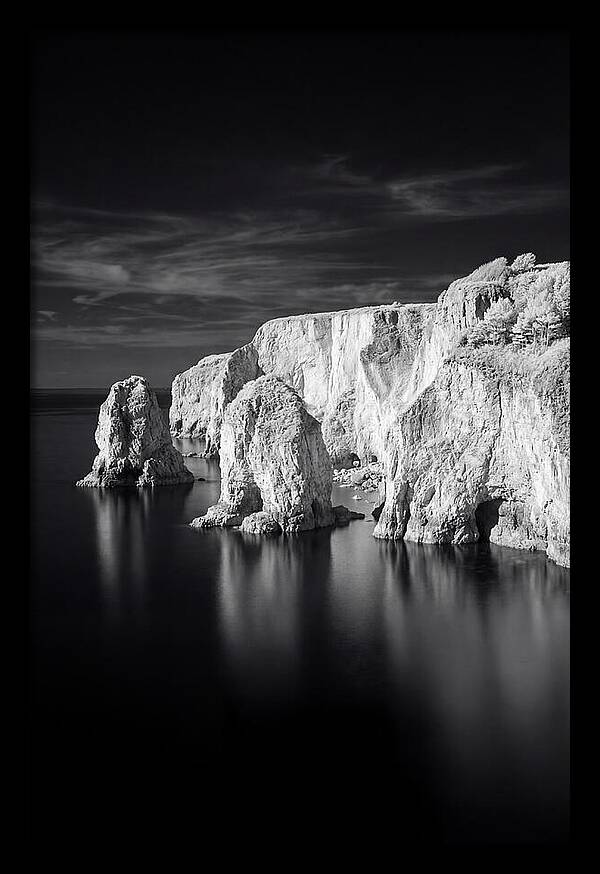 Faraglioni Sea Stacks In Monochrome