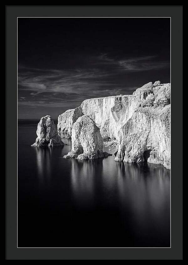 Faraglioni Sea Stacks In Monochrome