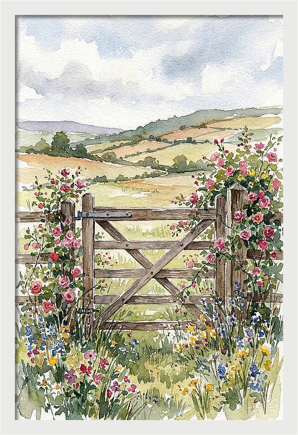 Farm Gate In Bloom