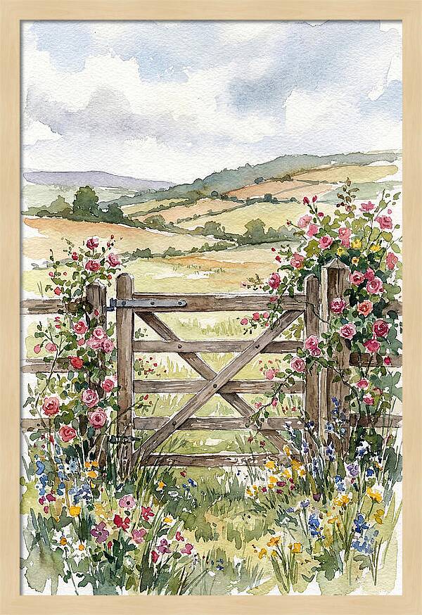 Farm Gate In Bloom