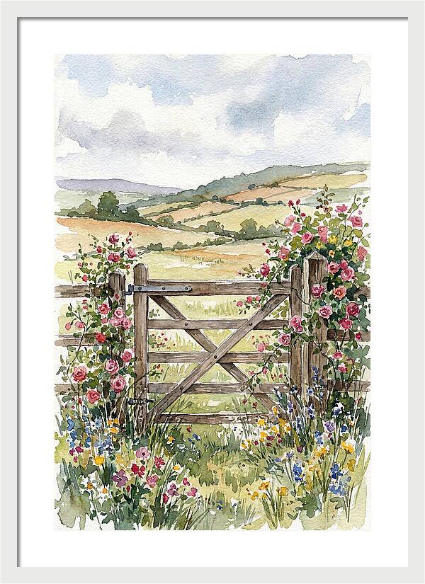 Farm Gate In Bloom
