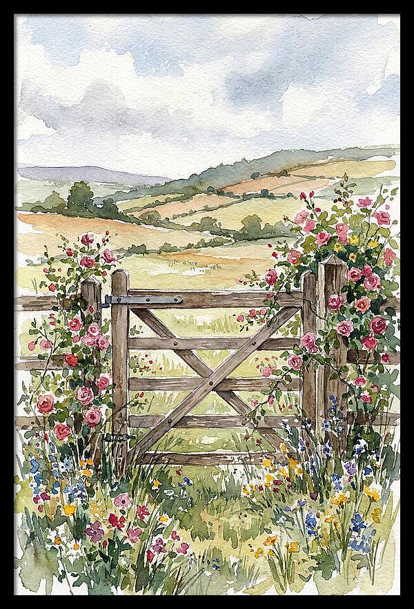 Farm Gate In Bloom