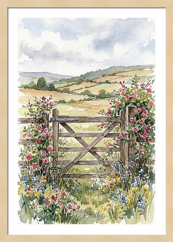 Farm Gate In Bloom