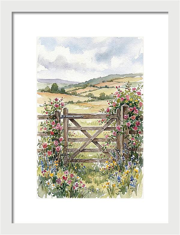 Farm Gate In Bloom