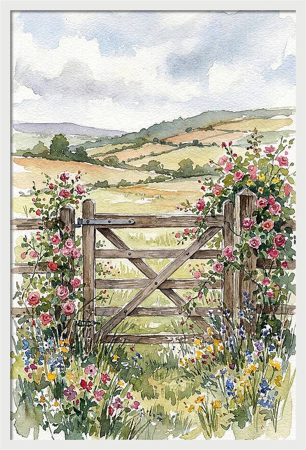 Farm Gate In Bloom