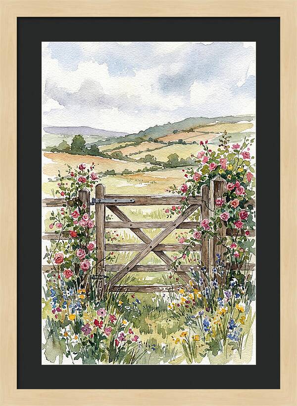 Farm Gate In Bloom