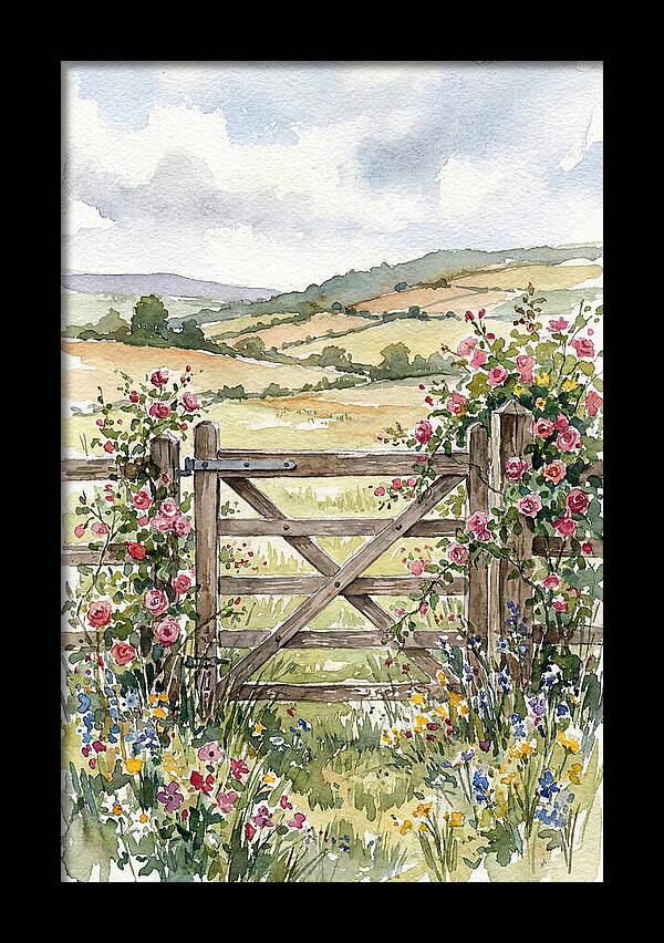 Farm Gate In Bloom
