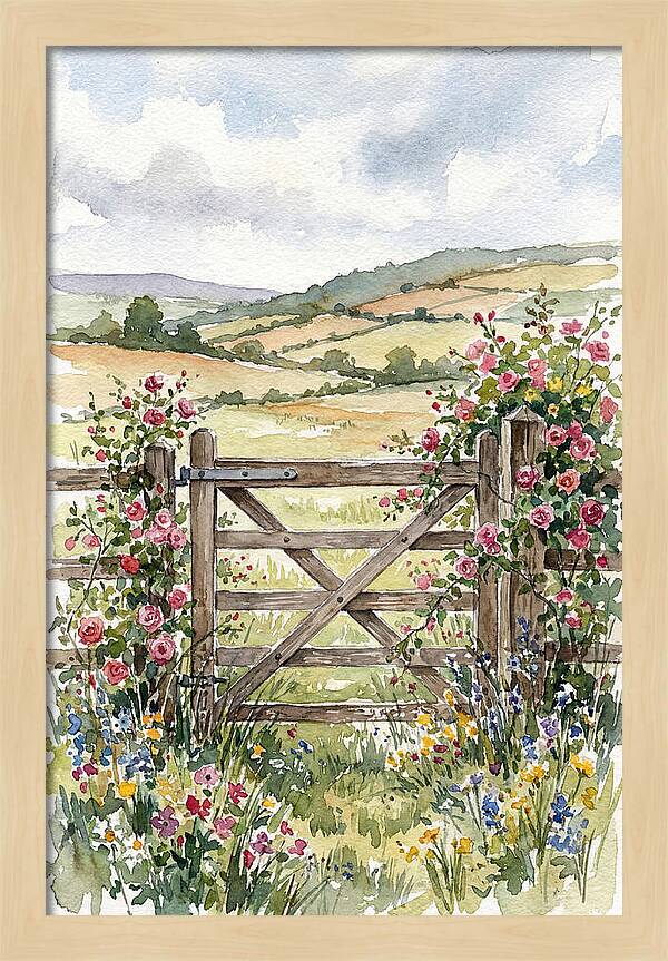 Farm Gate In Bloom