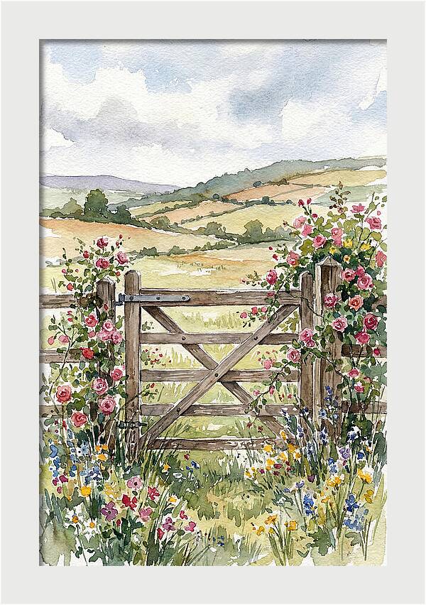 Farm Gate In Bloom