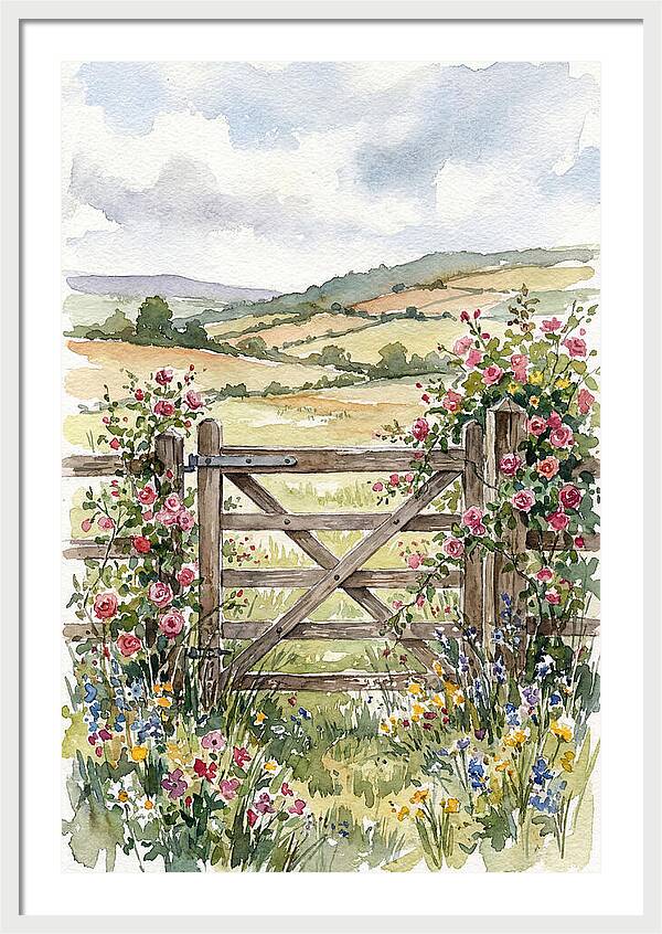 Farm Gate In Bloom