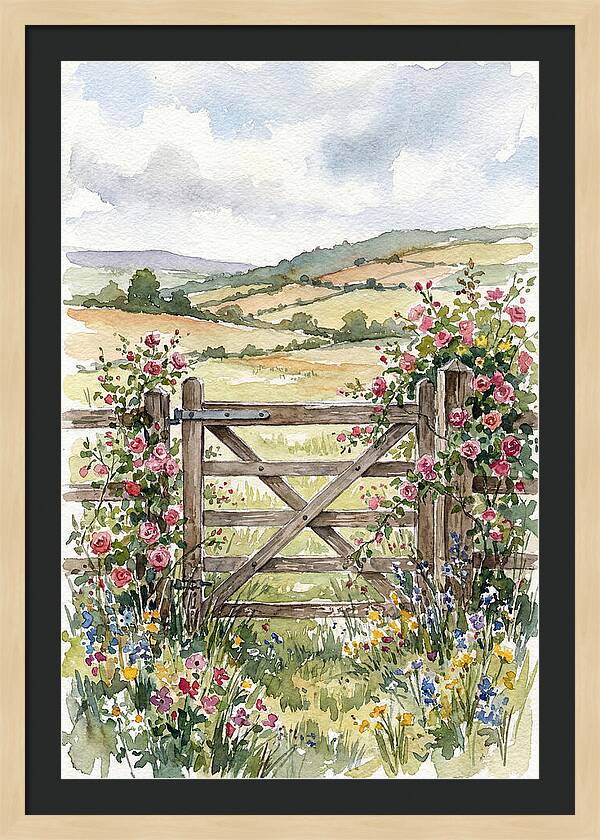 Farm Gate In Bloom