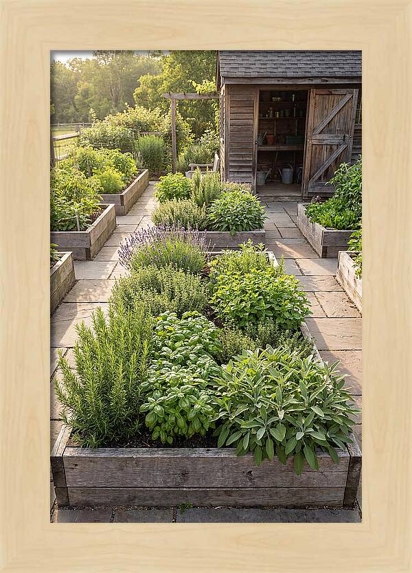 Farm Herb Garden Serenity