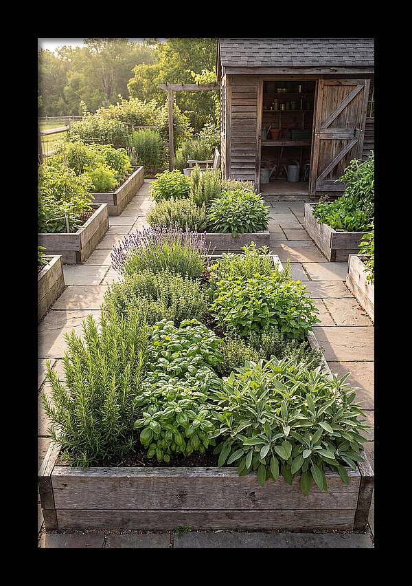 Farm Herb Garden Serenity