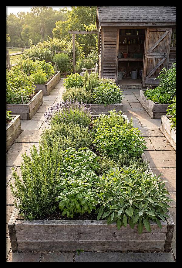 Farm Herb Garden Serenity