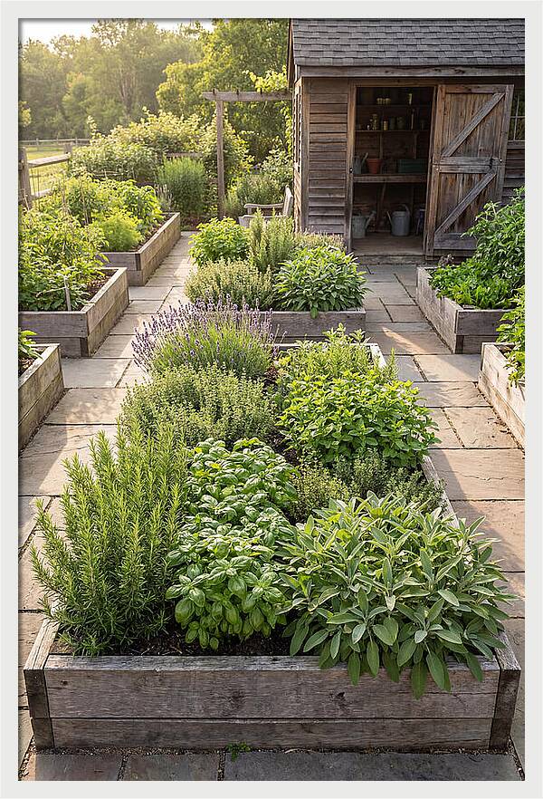 Farm Herb Garden Serenity