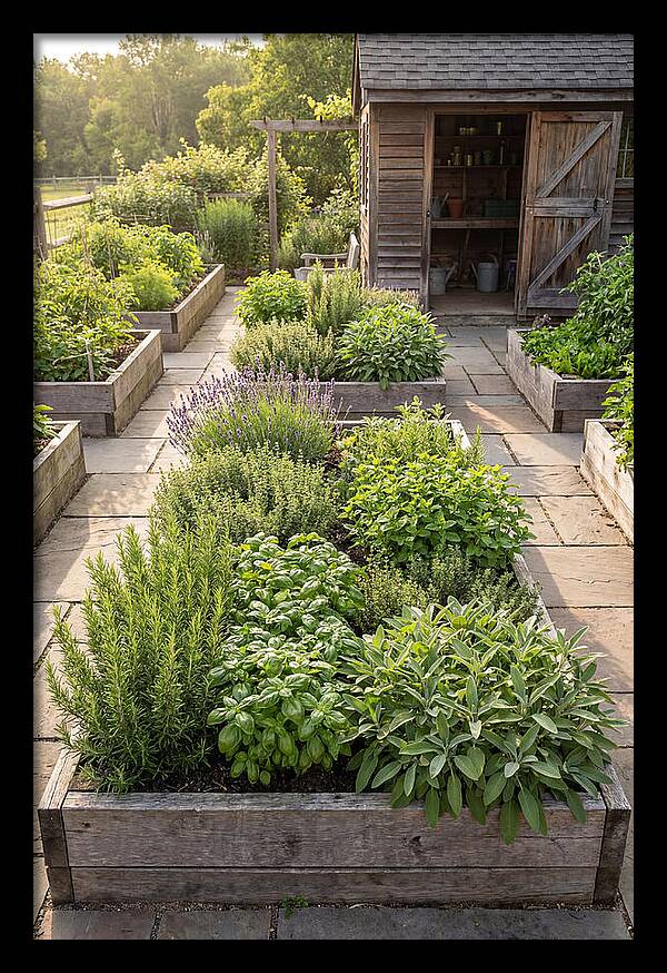 Farm Herb Garden Serenity