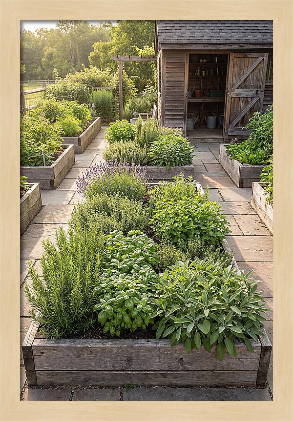 Farm Herb Garden Serenity