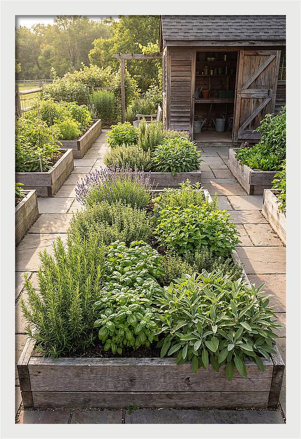 Farm Herb Garden Serenity
