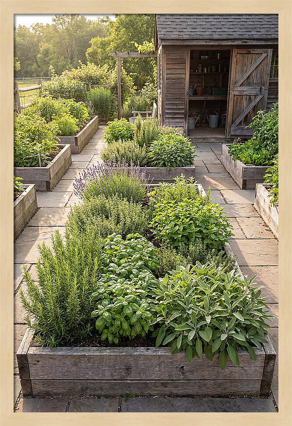 Farm Herb Garden Serenity