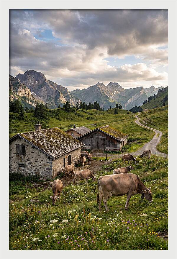 Farm Life In The Alps