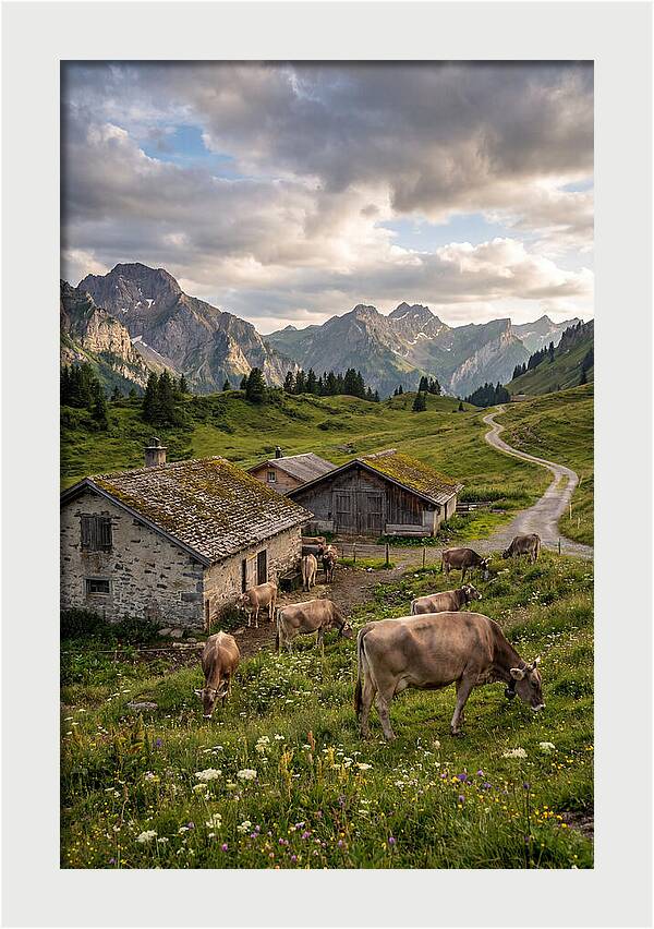 Farm Life In The Alps