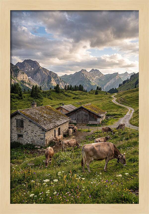 Farm Life In The Alps