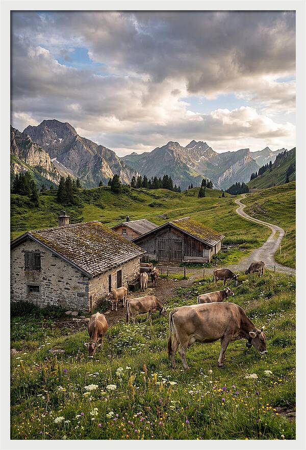 Farm Life In The Alps