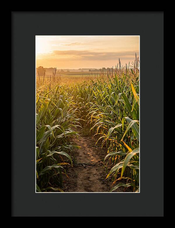 Farm Pathway At Sunset