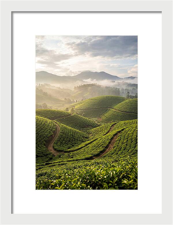 Farm Tea Fields In Sri Lanka
