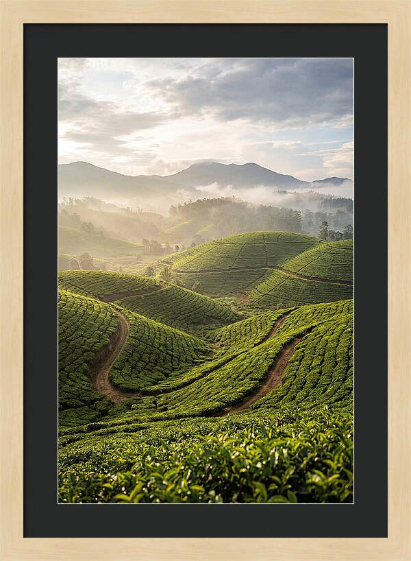 Farm Tea Fields In Sri Lanka