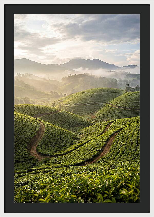 Farm Tea Fields In Sri Lanka