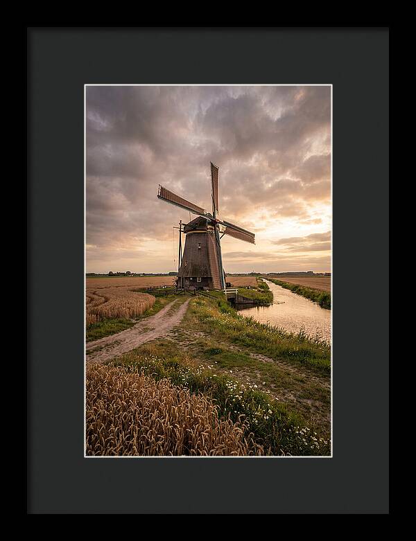 Farm Windmill At Dusk