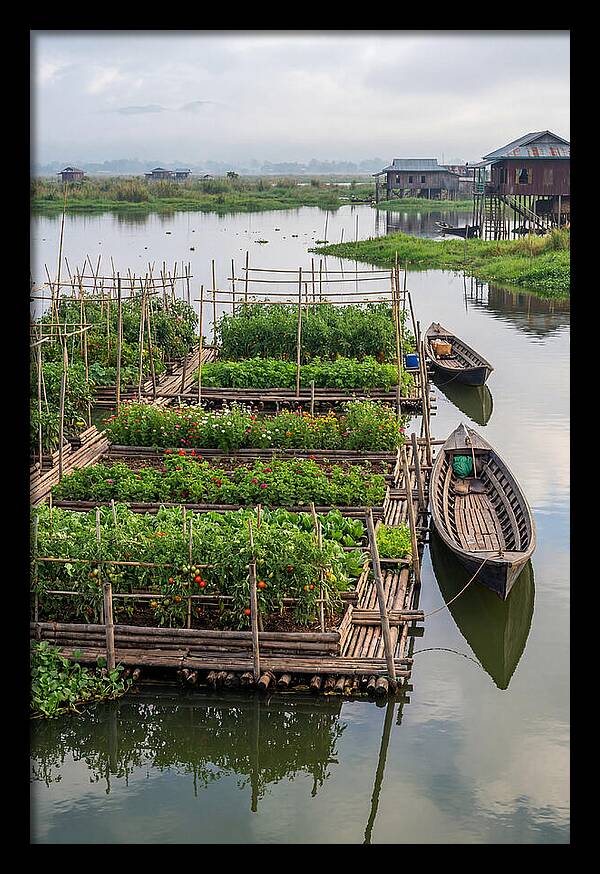 Farmers Floating On Water