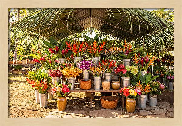 Farmers Market Flower Display