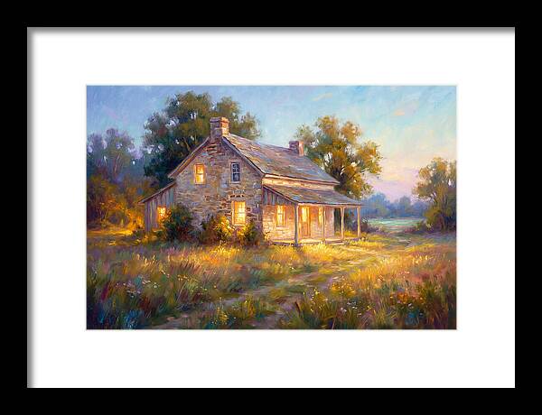 Farmhouse At Dusk