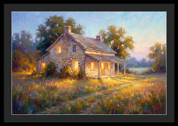 Farmhouse At Dusk