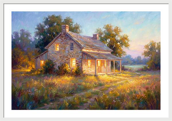 Farmhouse At Dusk