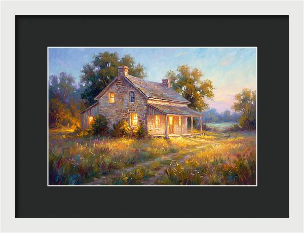 Farmhouse At Dusk