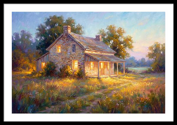 Farmhouse At Dusk