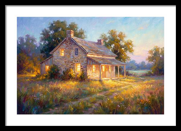 Farmhouse At Dusk