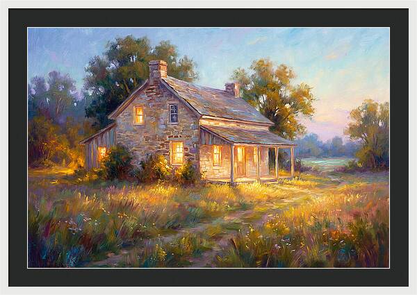 Farmhouse At Dusk