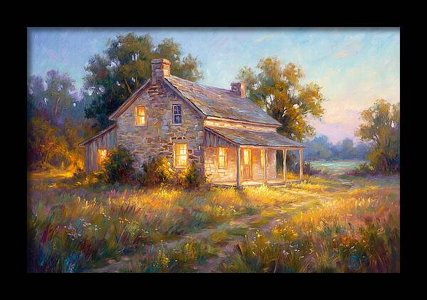 Farmhouse At Dusk