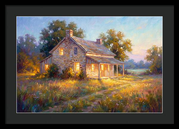 Farmhouse At Dusk