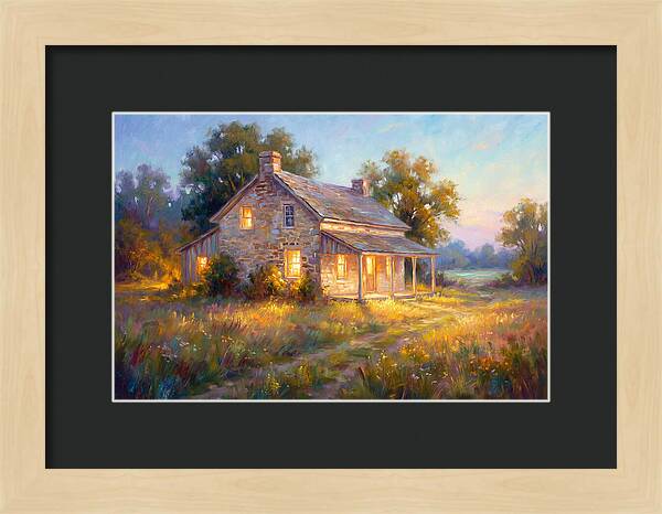 Farmhouse At Dusk