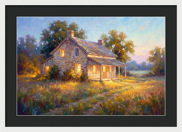 Farmhouse At Dusk
